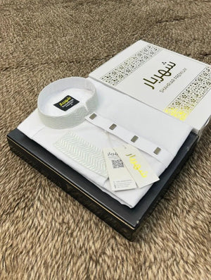 Wave Embrodery White কোড - 180 - Shahriar Premium