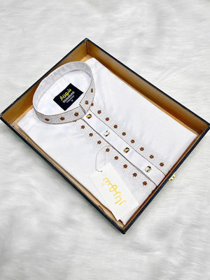 Luxurious White Embroidery কোড - 56 - Shahriar Premium