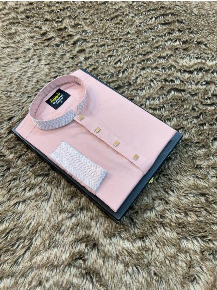 Baby Pink Embroidery কোড-৫৪ - Image 2