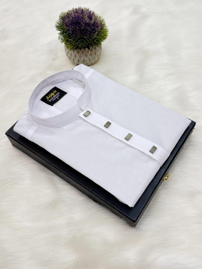 Dhoti Cotton White কোড-279 - Image 2